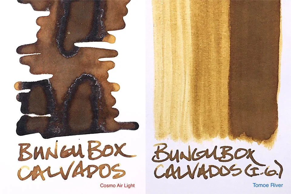 A review of BUNGUBOX Calvados fountain pen ink — Inky Inspirations